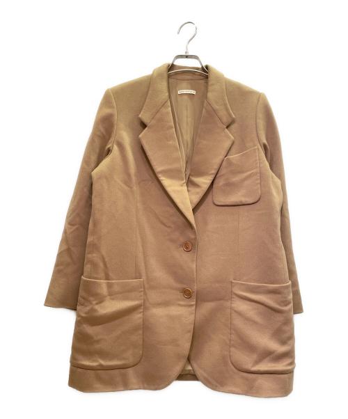 HERMES（エルメス）HERMES (エルメス) カシミヤ2Bジャケット キャメル サイズ:42の古着・服飾アイテム