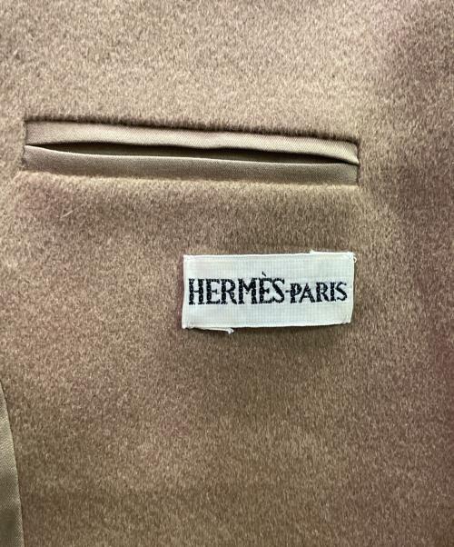HERMES（エルメス）HERMES (エルメス) カシミヤ2Bジャケット キャメル サイズ:42の古着・服飾アイテム