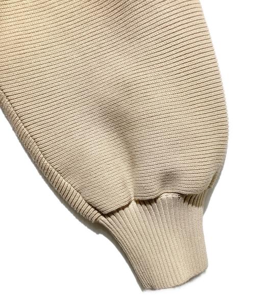 TO BE CHIC（トゥービーシック）TO BE CHIC (トゥービーシック) ポリエステルヤーンチュニック ニットカーディガン ベージュ サイズ:42の古着・服飾アイテム