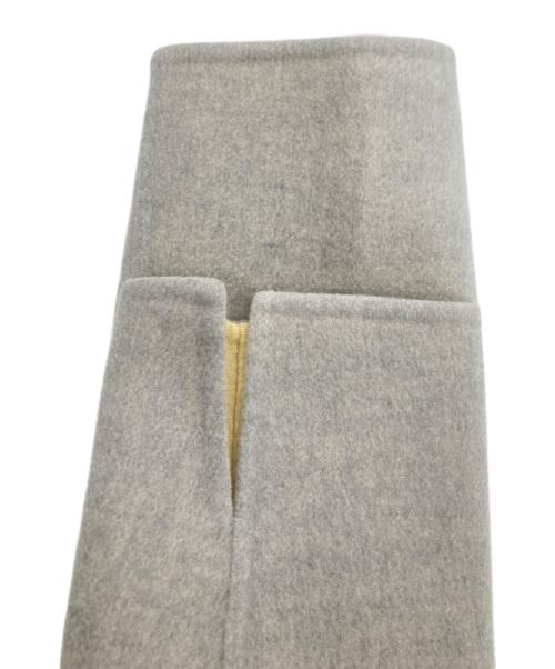Rene（ルネ）Rene (ルネ) ダブルフェイスノーカラーコート グレー サイズ:36の古着・服飾アイテム