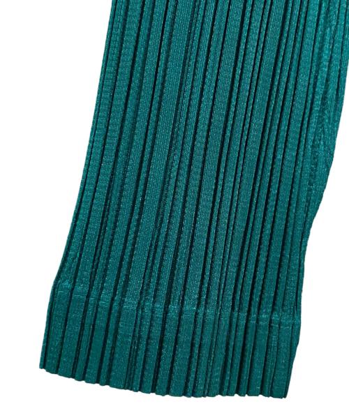 PLEATS PLEASE（プリーツプリーズ）PLEATS PLEASE (プリーツプリーズ) プリーツワンピース グリーン サイズ:3の古着・服飾アイテム