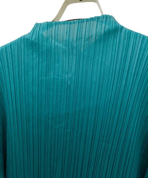 PLEATS PLEASE（プリーツプリーズ）PLEATS PLEASE (プリーツプリーズ) プリーツワンピース グリーン サイズ:3の古着・服飾アイテム