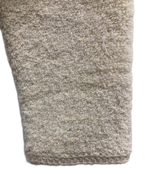 Mila Owen（ミラオーウェン）Mila Owen (ミラオーウェン) 金釦ノーカラーコンパクトラメニットジャケット ベージュ サイズ:1の古着・服飾アイテム