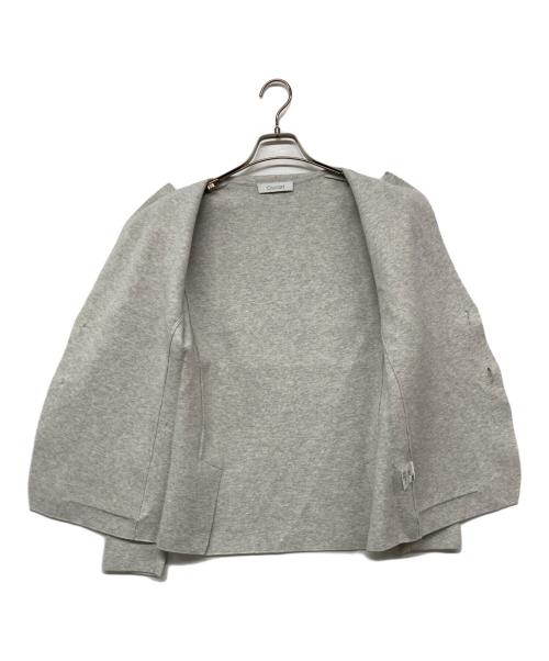 Cruciani（クルチアーニ）Cruciani (クルチアーニ) コットンミラノリブ2Bニットジャケット ライトグレー サイズ:44の古着・服飾アイテム