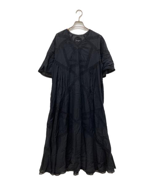 PHEENY（フィーニー）PHEENY (フィーニー) リバーレースワンピース ブラック サイズ:1の古着・服飾アイテム