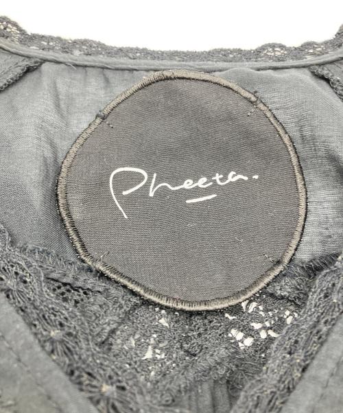 PHEENY（フィーニー）PHEENY (フィーニー) リバーレースワンピース ブラック サイズ:1の古着・服飾アイテム