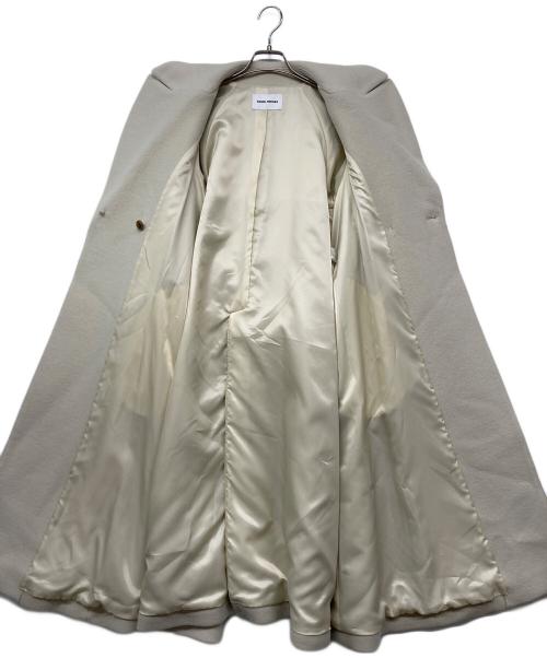EMMEL REFINES（エメル リファインズ）EMMEL REFINES (エメル リファインズ) ベルテッド フレア ロングコート ベージュ サイズ:Sの古着・服飾アイテム