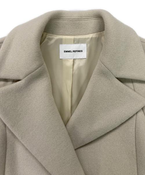 EMMEL REFINES（エメル リファインズ）EMMEL REFINES (エメル リファインズ) ベルテッド フレア ロングコート ベージュ サイズ:Sの古着・服飾アイテム