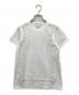 COMME des GARCONS GIRL（コムデギャルソンガール）の古着「チュールドッキングTシャツ」｜ホワイト