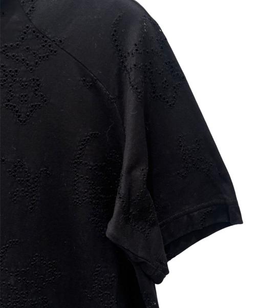 Mame Kurogouchi（マメクロゴウチ）Mame Kurogouchi (マメクロゴウチ) Eyelet Jersey Jacquard Top ブラック サイズ:1の古着・服飾アイテム