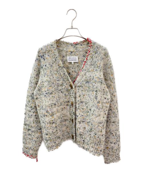 Maison Margiela（メゾンマルジェラ）Maison Margiela (メゾンマルジェラ) ステッチニットカーディガン アイボリー サイズ:Mの古着・服飾アイテム