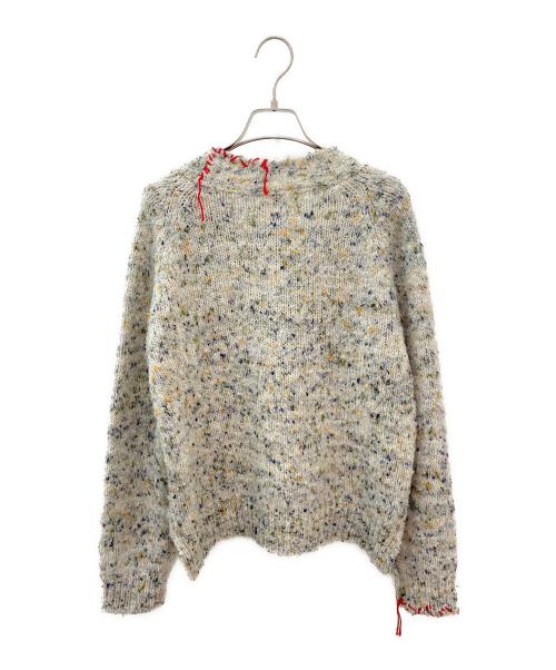 Maison Margiela（メゾンマルジェラ）Maison Margiela (メゾンマルジェラ) ステッチニットカーディガン アイボリー サイズ:Mの古着・服飾アイテム