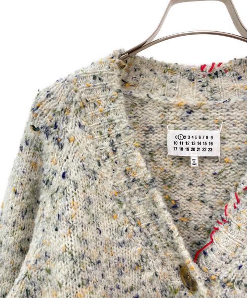 Maison Margiela（メゾンマルジェラ）Maison Margiela (メゾンマルジェラ) ステッチニットカーディガン アイボリー サイズ:Mの古着・服飾アイテム