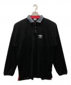 UMBRO×Adam et Rope HOMMEアンブロ×アダムエロペ オム）の古着「Pile Gameshirt」｜ブラック