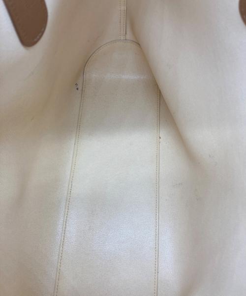 LONGCHAMP（ロンシャン）LONGCHAMP (ロンシャン) Le Roseau リバーシブルトートバッグ キャメルの古着・服飾アイテム