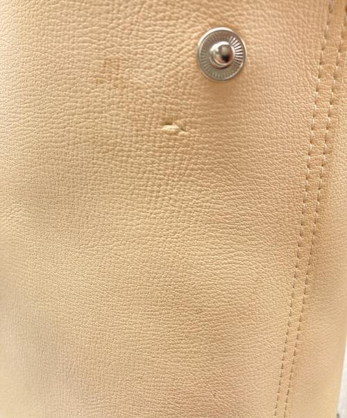 LONGCHAMP（ロンシャン）LONGCHAMP (ロンシャン) Le Roseau リバーシブルトートバッグ キャメルの古着・服飾アイテム