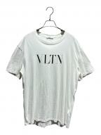 VALENTINOヴァレンティノ）の古着「VLTNロゴTシャツ」｜ホワイト