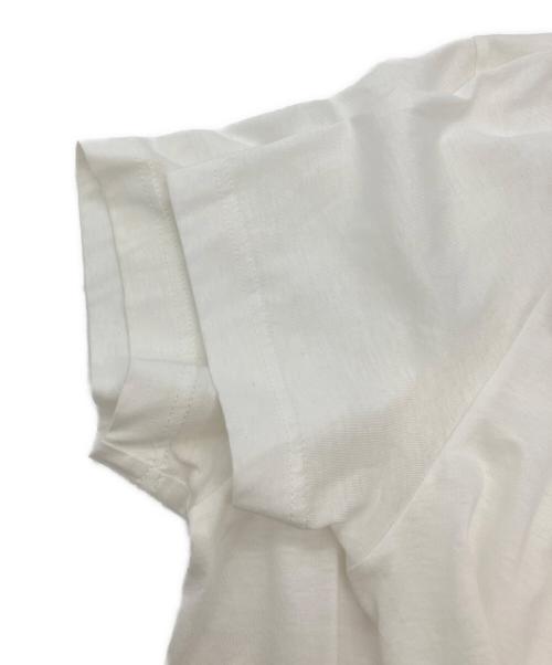 PRADA（プラダ）PRADA (プラダ) VネックTシャツ ホワイト サイズ:Mの古着・服飾アイテム