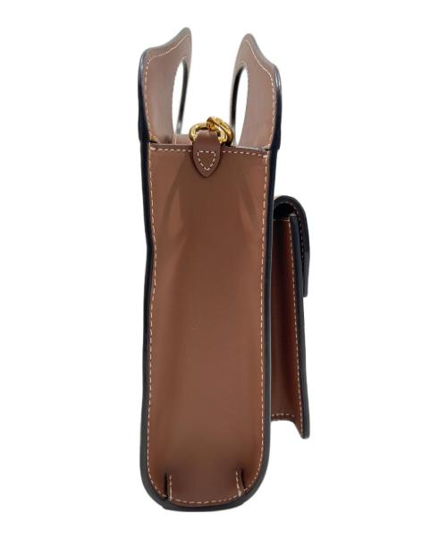 BURBERRY（バーバリー）BURBERRY (バーバリー) ミニポケットバッグ アイボリー×ブラウン サイズ:-の古着・服飾アイテム