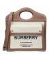 BURBERRY（バーバリー）の古着「ミニポケットバッグ」｜アイボリー×ブラウン