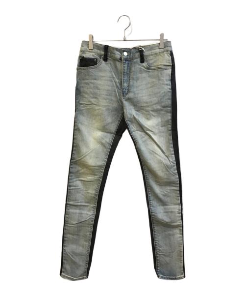 mnml（ミニマル）MNML (ミニマル) X158 STRETCH DENIM ブルー×ブラック サイズ:Ｗ30 未使用品の古着・服飾アイテム