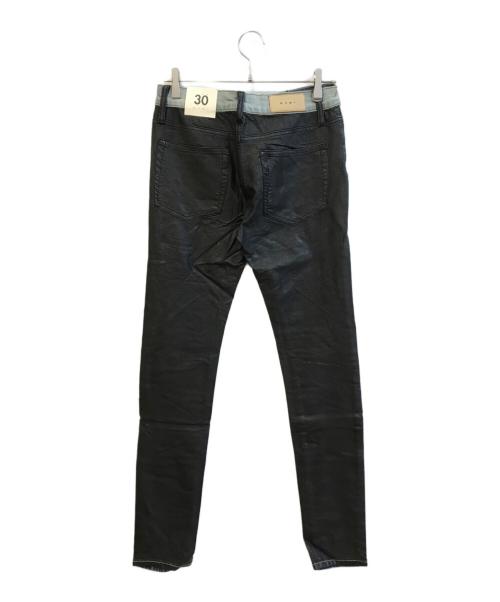 mnml（ミニマル）MNML (ミニマル) X158 STRETCH DENIM ブルー×ブラック サイズ:Ｗ30 未使用品の古着・服飾アイテム