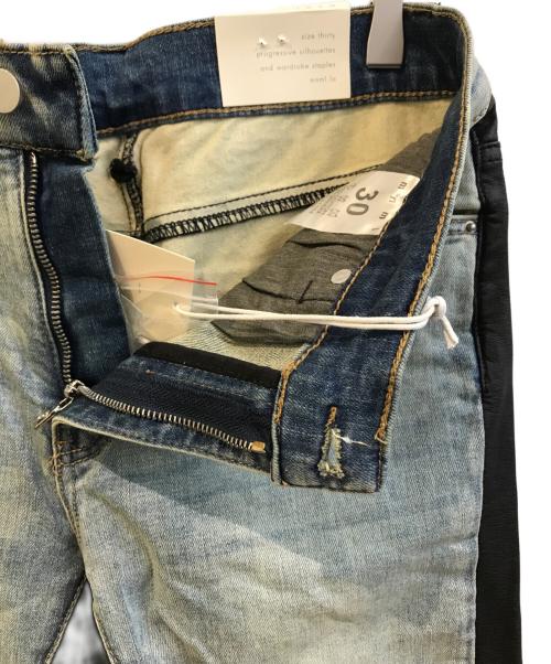 mnml（ミニマル）MNML (ミニマル) X158 STRETCH DENIM ブルー×ブラック サイズ:Ｗ30 未使用品の古着・服飾アイテム