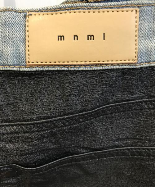 mnml（ミニマル）MNML (ミニマル) X158 STRETCH DENIM ブルー×ブラック サイズ:Ｗ30 未使用品の古着・服飾アイテム