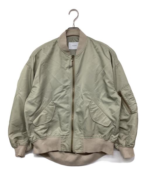 FRAMeWORK（フレームワーク）FRAMeWORK (フレームワーク) ナイロンツイルMA-1 ベージュ サイズ:38の古着・服飾アイテム