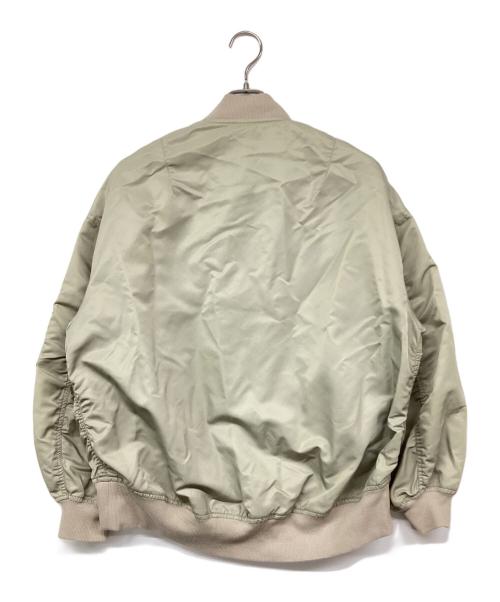 FRAMeWORK（フレームワーク）FRAMeWORK (フレームワーク) ナイロンツイルMA-1 ベージュ サイズ:38の古着・服飾アイテム
