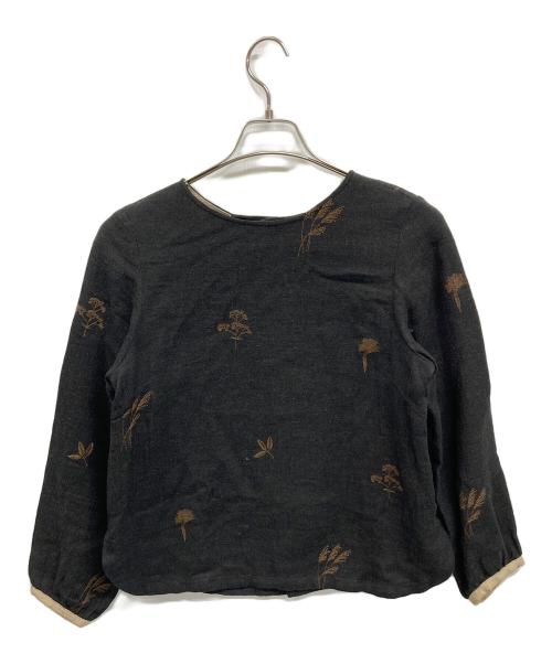 atelier naruse（アトリエナルセ）atelier naruse (アトリエナルセ) linen wool winter plants BL グレー サイズ:Freeの古着・服飾アイテム