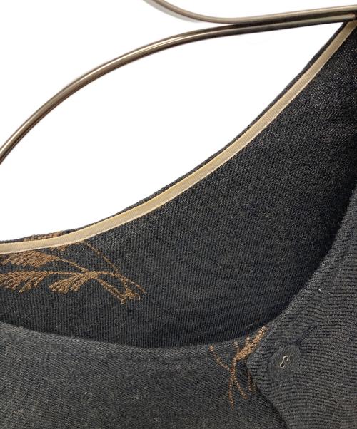 atelier naruse（アトリエナルセ）atelier naruse (アトリエナルセ) linen wool winter plants BL グレー サイズ:Freeの古着・服飾アイテム