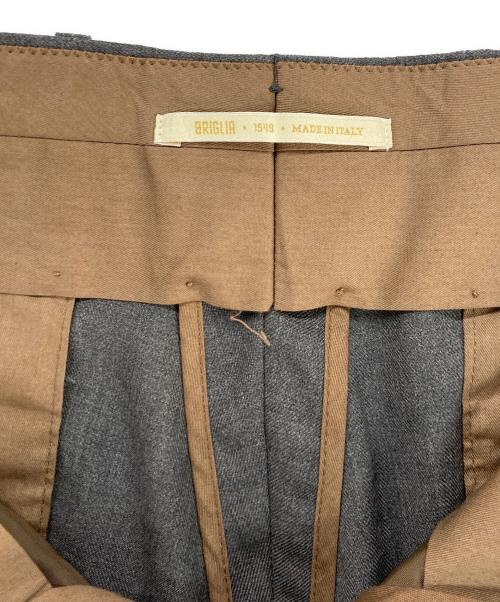 BRIGLIA 1949（ブリリア 1949）BRIGLIA 1949 (ブリリア 1949) ウールスラックス グレー サイズ:50の古着・服飾アイテム