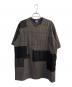 JUNYA WATANABE MAN（ジュンヤワタナベマン）の古着「綿天竺×多素材パッチワークTシャツ」｜グレー×ブラック