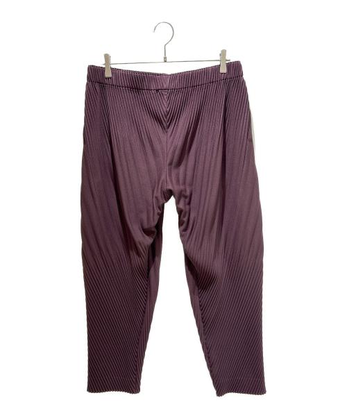 HOMME PLISSE ISSEY MIYAKE（オム プリッセ イッセイ ミヤケ）HOMME PLISSE ISSEY MIYAKE (オム プリッセ イッセイ ミヤケ) COLOR PLEATS BOTTOMS パープル サイズ:2の古着・服飾アイテム