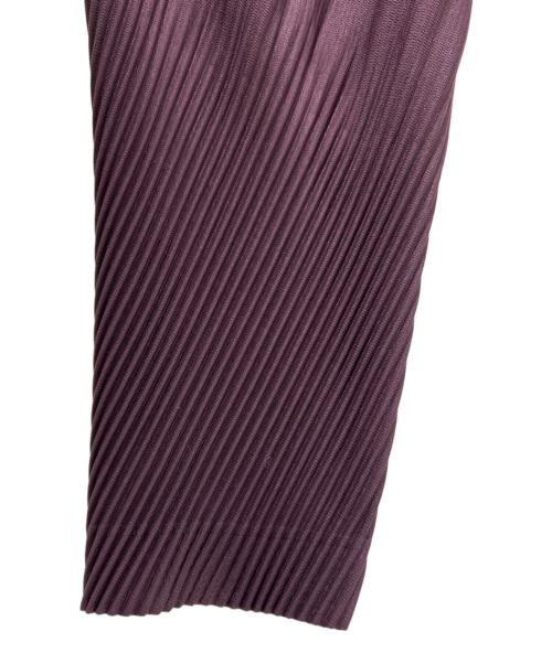 HOMME PLISSE ISSEY MIYAKE（オム プリッセ イッセイ ミヤケ）HOMME PLISSE ISSEY MIYAKE (オム プリッセ イッセイ ミヤケ) COLOR PLEATS BOTTOMS パープル サイズ:2の古着・服飾アイテム