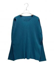 HOMME PLISSE ISSEY MIYAKE（オム プリッセ イッセイ ミヤケ）の古着「MONTHLY COLOR JANUARY PLEATS」｜ブルー