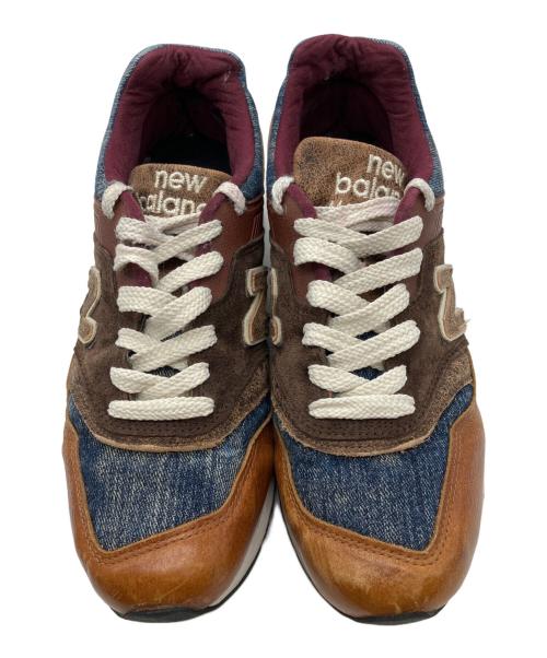 NEW BALANCE（ニューバランス）NEW BALANCE (ニューバランス) ローカットスニーカー ブラウン×インディゴ サイズ:26の古着・服飾アイテム