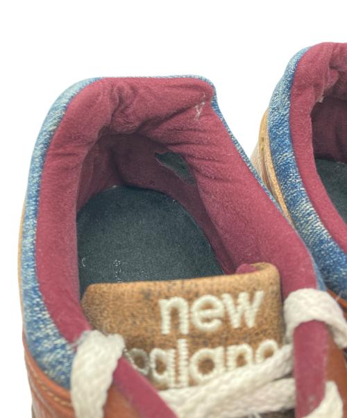 NEW BALANCE（ニューバランス）NEW BALANCE (ニューバランス) ローカットスニーカー ブラウン×インディゴ サイズ:26の古着・服飾アイテム