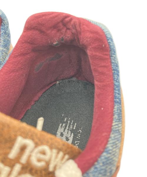 NEW BALANCE（ニューバランス）NEW BALANCE (ニューバランス) ローカットスニーカー ブラウン×インディゴ サイズ:26の古着・服飾アイテム