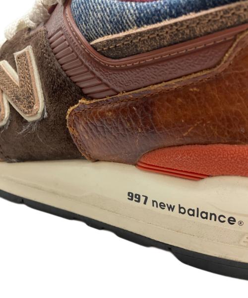 NEW BALANCE（ニューバランス）NEW BALANCE (ニューバランス) ローカットスニーカー ブラウン×インディゴ サイズ:26の古着・服飾アイテム