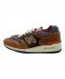 NEW BALANCE (ニューバランス) ローカットスニーカー ブラウン×インディゴ サイズ:26：11000円