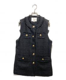 CADUNE（カデュネ）の古着「ツイードジレ」｜ブラック