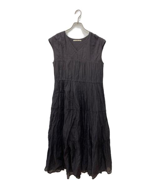 ne quittez pas（ヌキテパ）ne quittez pas (ヌキテパ) ノースリーブワンピース チャコールグレー サイズ:FREEの古着・服飾アイテム