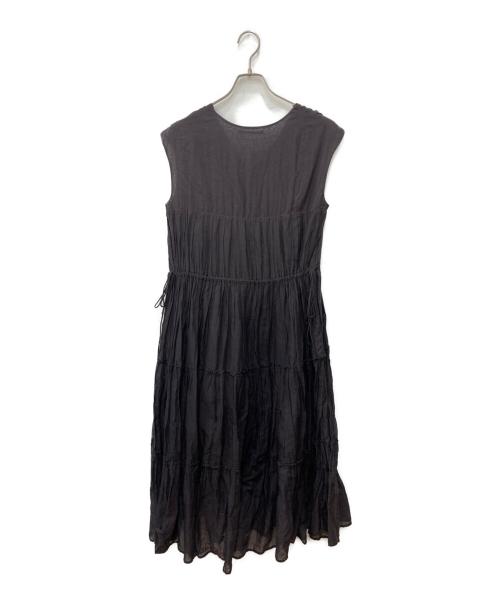 ne quittez pas（ヌキテパ）ne quittez pas (ヌキテパ) ノースリーブワンピース チャコールグレー サイズ:FREEの古着・服飾アイテム