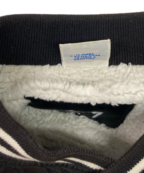 Champion（チャンピオン）Champion (チャンピオン) stussy (ステューシー) ロゴナイロンスタジャン ブラック サイズ:Mの古着・服飾アイテム