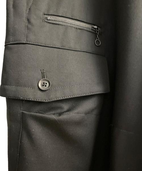 Yohji Yamamoto pour homme（ヨウジヤマモト プールオム）Yohji Yamamoto pour homme (ヨウジヤマモト プールオム) ウールギャバジンカーゴパンツ ブラック サイズ:2の古着・服飾アイテム