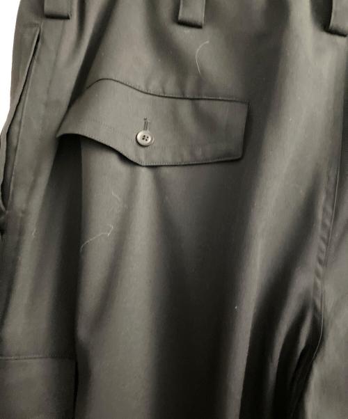 Yohji Yamamoto pour homme（ヨウジヤマモト プールオム）Yohji Yamamoto pour homme (ヨウジヤマモト プールオム) ウールギャバジンカーゴパンツ ブラック サイズ:2の古着・服飾アイテム