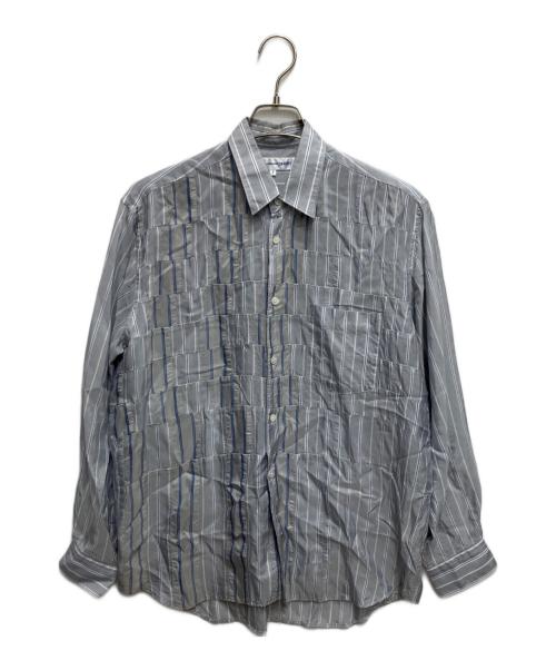 COMME des GARCONS SHIRT（コムデギャルソンシャツ）COMME des GARCONS SHIRT (コムデギャルソンシャツ) キュプラストライプシャツ ブルー サイズ:Sの古着・服飾アイテム
