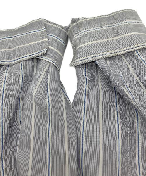 COMME des GARCONS SHIRT（コムデギャルソンシャツ）COMME des GARCONS SHIRT (コムデギャルソンシャツ) キュプラストライプシャツ ブルー サイズ:Sの古着・服飾アイテム
